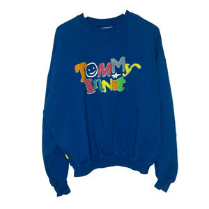 Men's XL Tommyinnit Blue Crewneck Sweatshirt Official Merch
